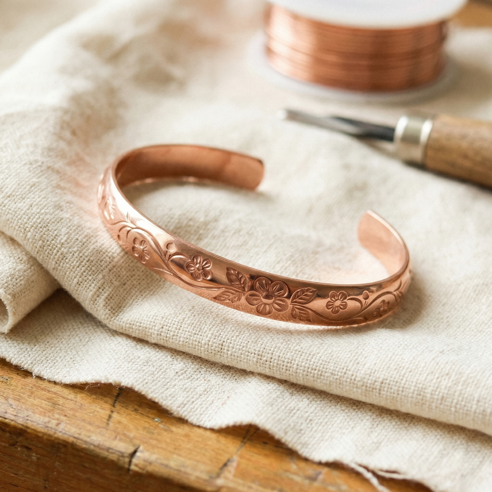 Mei's Bloom Copper Bracelet