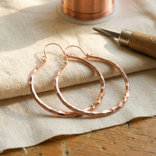 Mei's Willow Copper Earrings
