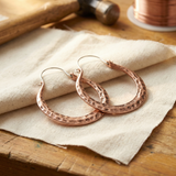 Mei's Ember Copper Earrings