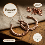 Mei's Ember Copper Earrings