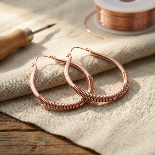 Mei's Creek Copper Earrings