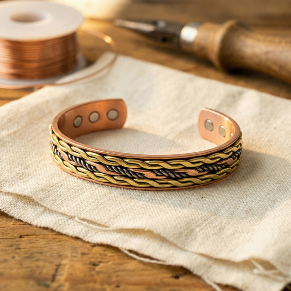 Mei's Weave Copper Bracelet