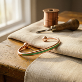 Mei's Jade Copper Bracelet