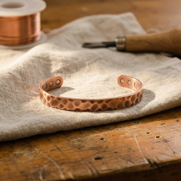 Mei's Furrow Copper Bracelet