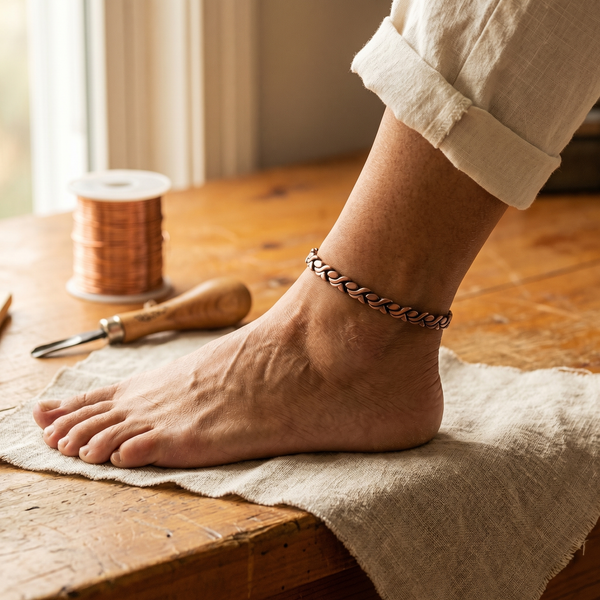 Mei's Dune Copper Anklet