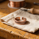 Mei's Grid Copper Ring