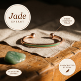 Mei's Jade Copper Bracelet