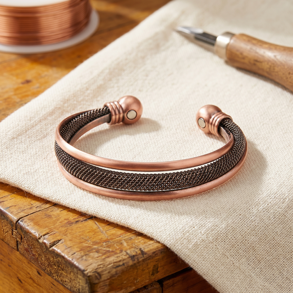 Mei's Cairn Copper Bracelet