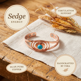 Mei's Sedge Copper Bracelet
