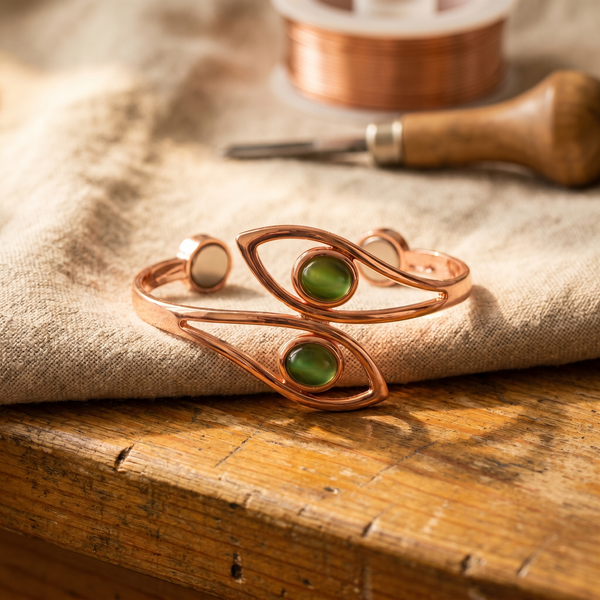 Mei's Opal Copper Bracelet
