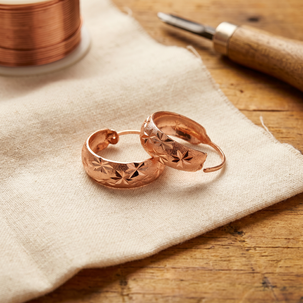 Mei's Dew Copper Earrings
