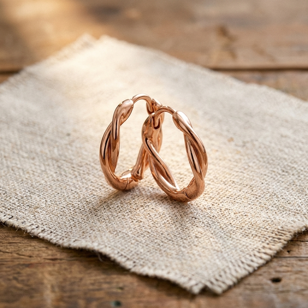 Mei's Wren Copper Hoop Earrings