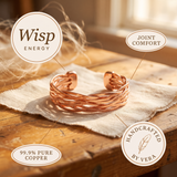 Mei's Wisp Copper Bracelet